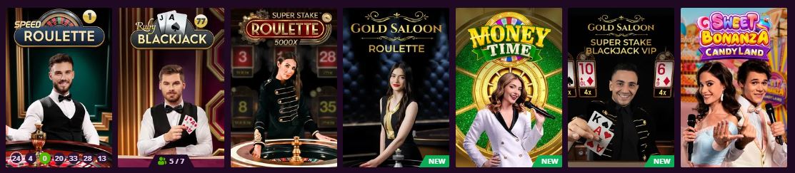 Vyhraj s živými dealery a prozkoumej živé kasinové stoly v Malina Casino
